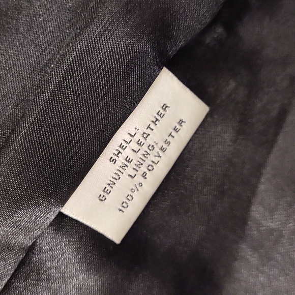 Preston & York Snakeskin Leather Jacket Zip Up Black Women's Large L - Picture 14 of 15